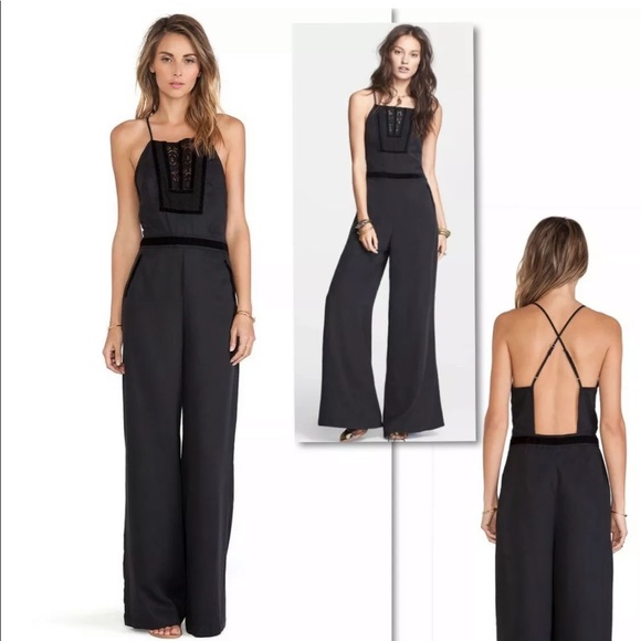 Free People Pants - FREE PEOPLE BLACK LACE CROCHET JUMPSUIT PANT Free People Pants - FREE PEOPLE BLACK LACE CROCHET JUMPSUIT PANT
